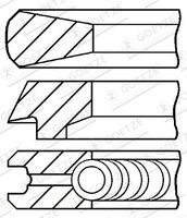 GOETZE ENGINE 08-122000-00 - Juego de aros de pistón