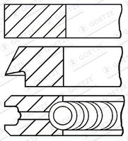 GOETZE ENGINE 08-124000-00 - Juego de aros de pistón