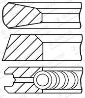 GOETZE ENGINE 08-142500-00 - Juego de aros de pistón