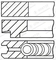 GOETZE ENGINE 08-146100-00 - Juego de aros de pistón