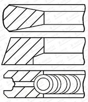 GOETZE ENGINE 08-146300-10 - Juego de aros de pistón