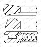 GOETZE ENGINE 08-178200-10 - Juego de aros de pistón