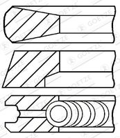 GOETZE ENGINE 08-179300-10 - Juego de aros de pistón