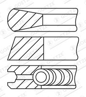 GOETZE ENGINE 08-320200-30 - Juego de aros de pistón