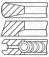 GOETZE ENGINE 08-440600-00 - Juego de aros de pistón