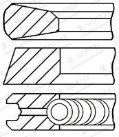 GOETZE ENGINE 08-441200-00 - Juego de aros de pistón