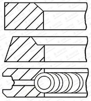 GOETZE ENGINE 08-434200-00 - Juego de aros de pistón