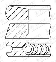 GOETZE ENGINE 08-435200-10 - Juego de aros de pistón