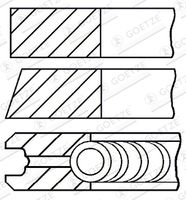GOETZE ENGINE 08-435700-00 - Juego de aros de pistón