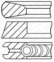 GOETZE ENGINE 08-437500-00 - Juego de aros de pistón