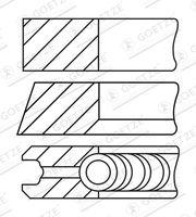 GOETZE ENGINE 08-449700-10 - Juego de aros de pistón