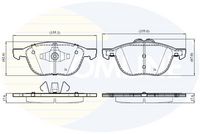 COMLINE CBP03654 - Juego de pastillas de freno