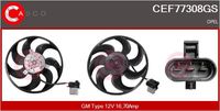 CASCO CEF77308GS - Ventilador, refrigeración del motor