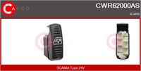 CASCO CWR62000AS - Interruptor, elevalunas