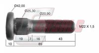 CASALS 21125 - Perno de rueda