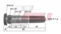 CASALS 21395 - Perno de rueda