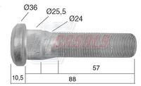 CASALS 21529 - Perno de rueda