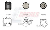 CASALS B1071 - Fuelle, suspensión neumática