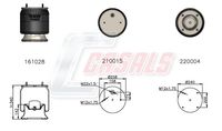 CASALS B1067 - Fuelle, suspensión neumática