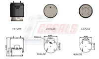 CASALS B1034 - Fuelle, suspensión neumática