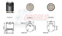CASALS B1036 - Fuelle, suspensión neumática