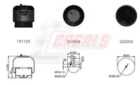 CASALS B1148 - Fuelle, suspensión neumática