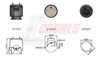 CASALS B1150 - Fuelle, suspensión neumática