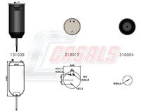 CASALS B2350 - Fuelle, suspensión neumática