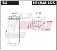 CASALS B2392 - Fuelle, suspensión neumática