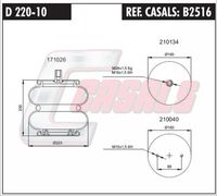 CASALS B2516 - Fuelle, suspensión neumática