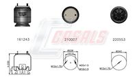 CASALS B2589 - Fuelle, suspensión neumática