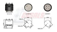 CASALS B2576 - Fuelle, suspensión neumática