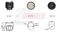 CASALS B2611 - Fuelle, suspensión neumática