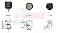 CASALS B2616 - Fuelle, suspensión neumática
