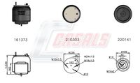 CASALS B2621 - Fuelle, suspensión neumática