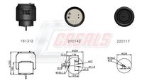 CASALS B2614 - Fuelle, suspensión neumática