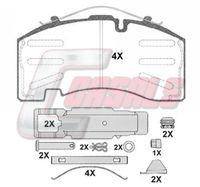 CASALS BKM132 - Juego de pastillas de freno