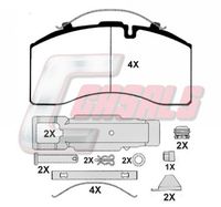 CASALS BKM004 - Juego de pastillas de freno