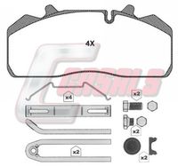 CASALS BKM1389 - Juego de pastillas de freno