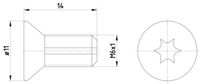 HELLA PAGID 8DZ 355 209-121 - Tornillo, disco de freno