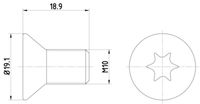 HELLA PAGID 8DZ 355 209-101 - Tornillo, disco de freno