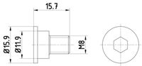 HELLA PAGID 8DZ 355 209-031 - Tornillo, disco de freno