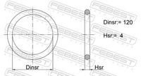 FEBEST 02400-019 - Junta, sensor de nivel de combustible