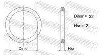FEBEST 19400-005 - Junta tórica, inyector
