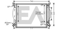 EACLIMA 31R02051 - Radiador, refrigeración del motor