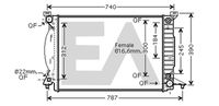 EACLIMA 31R02053 - Radiador, refrigeración del motor