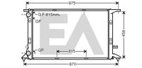 EACLIMA 31R02102 - Radiador, refrigeración del motor