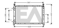 EACLIMA 31R03017 - Radiador, refrigeración del motor