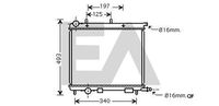 EACLIMA 31R10001 - Radiador, refrigeración del motor