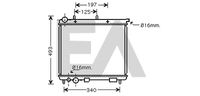 EACLIMA 31R10034 - Radiador, refrigeración del motor